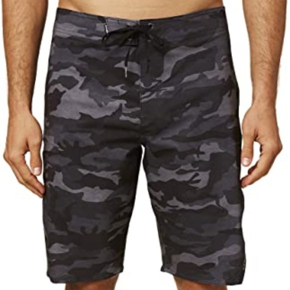 O'Neill Boardshorts 21 Inch Black/Gray - Superfreak Camo - SIZE 28 - Picture 1 of 4